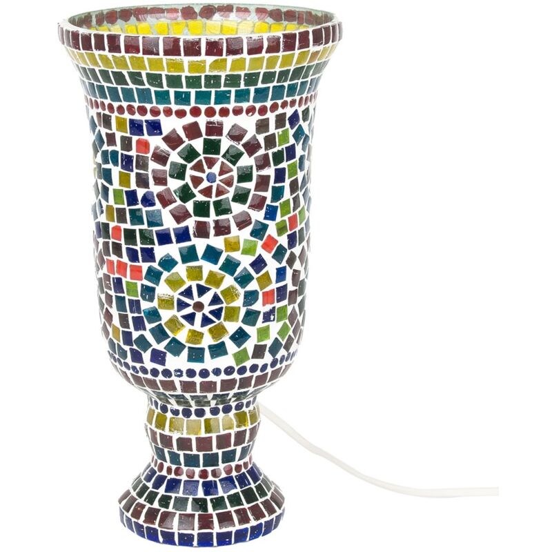foto del prodotto signes grimalt lampada desktop per mobili lampade a lampada marocchina multicolore 34x18x18cm 28048