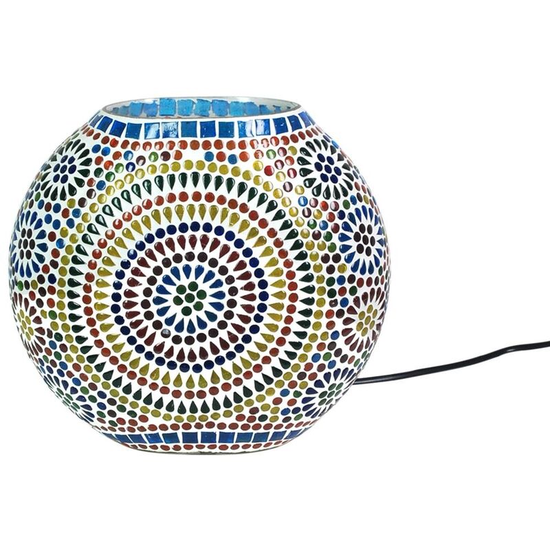 foto del prodotto signes grimalt lampada desktop per mobili lampade a mosaico multicolore 13x25x24cm 16158