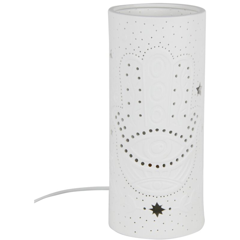 foto del prodotto signes grimalt lampade lampade a lampade fatima lampada da tavolo bianco 28x12x12cm