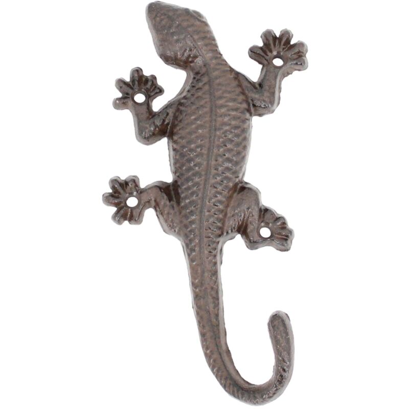 foto del prodotto signes grimalt lucertola decorativa in ghisa per ornamenti da parete in stile rustico, ideale per giardino e casa