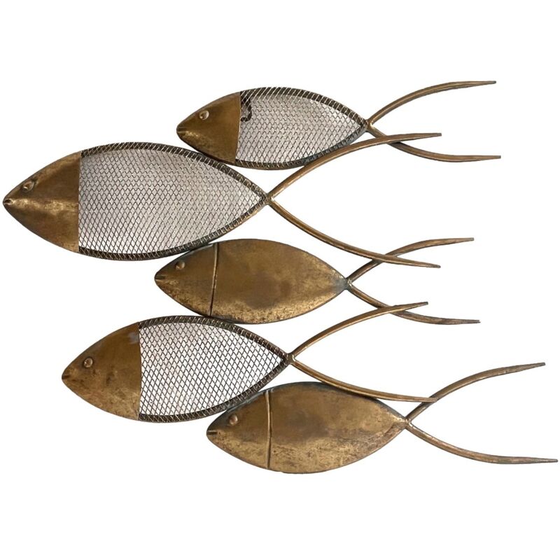 foto del prodotto signes grimalt ornamento da parete con disegno di pesci per decorazioni nautiche e marinare