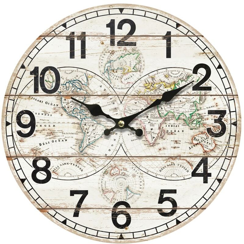 foto del prodotto signes grimalt orologio da muro adorno world wall wall watches 4x34x34cm 24461