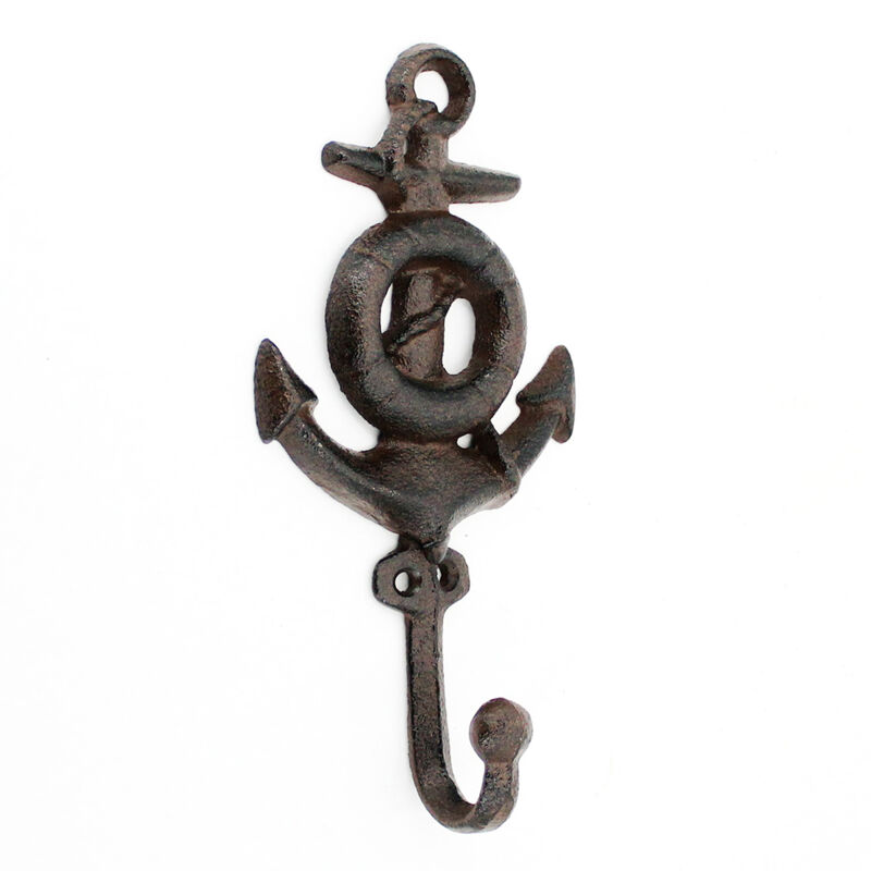 foto del prodotto signes grimalt pecha anchor 1 pomello grigio per appendiabiti 20x10x5 cm, decorazione vintage in metallo