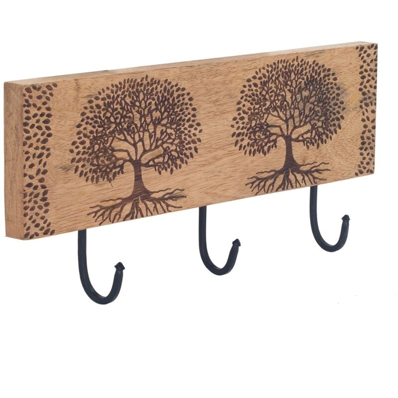 foto del prodotto signes grimalt percha pomos life of life perceros appendiabiti marrone 16x38x5cm