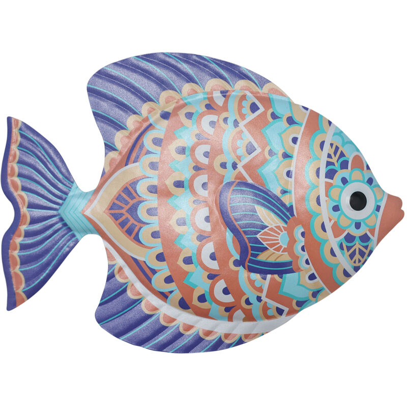 foto del prodotto signes grimalt pesce da giardino figura di pesce grigio 23x31x2 cm