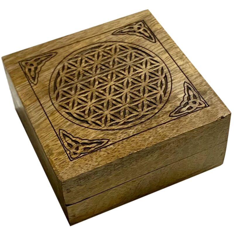 foto del prodotto signes grimalt piccola scatola per fiori in legno, decorazione moderna per regali e contenitori, stile unico e funzionale
