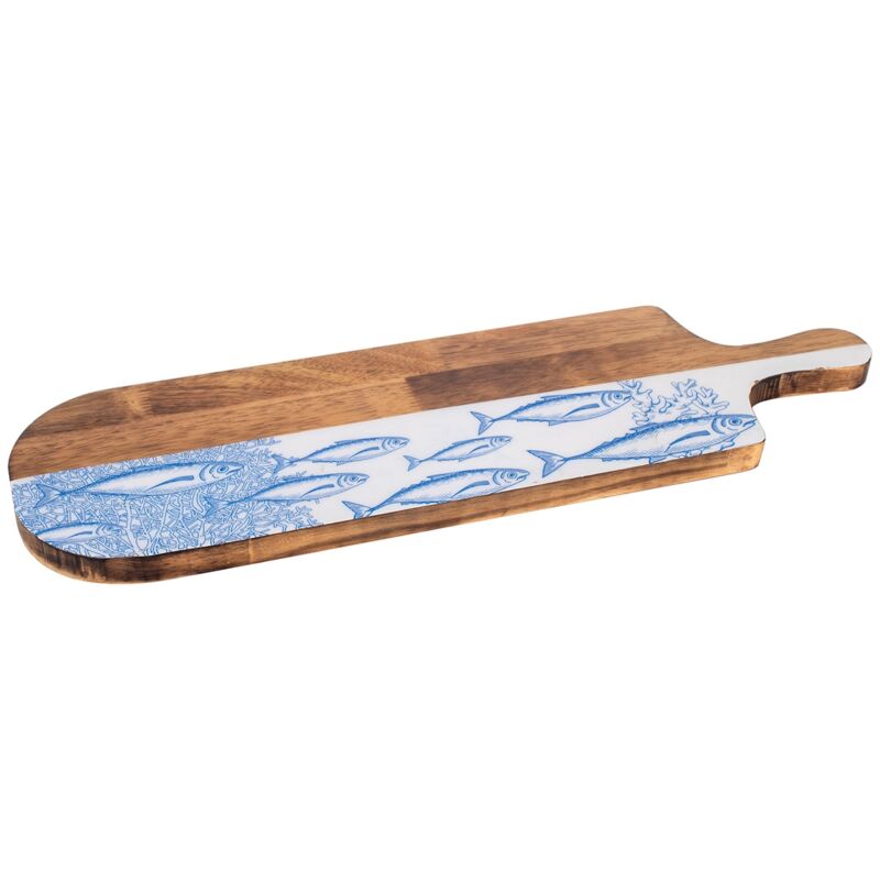 foto del prodotto signes grimalt scatole e vassoi per pesce con tagliere lavagna ovale blu 2x49x15 cm