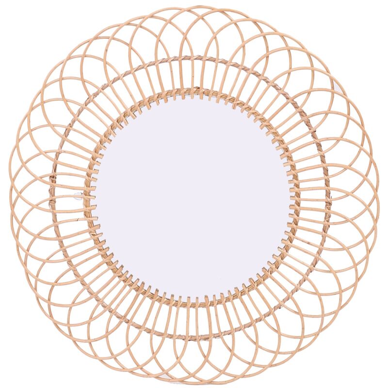 foto del prodotto signes grimalt specchio circolare rotondo bianco vintage 90x90x2 cm