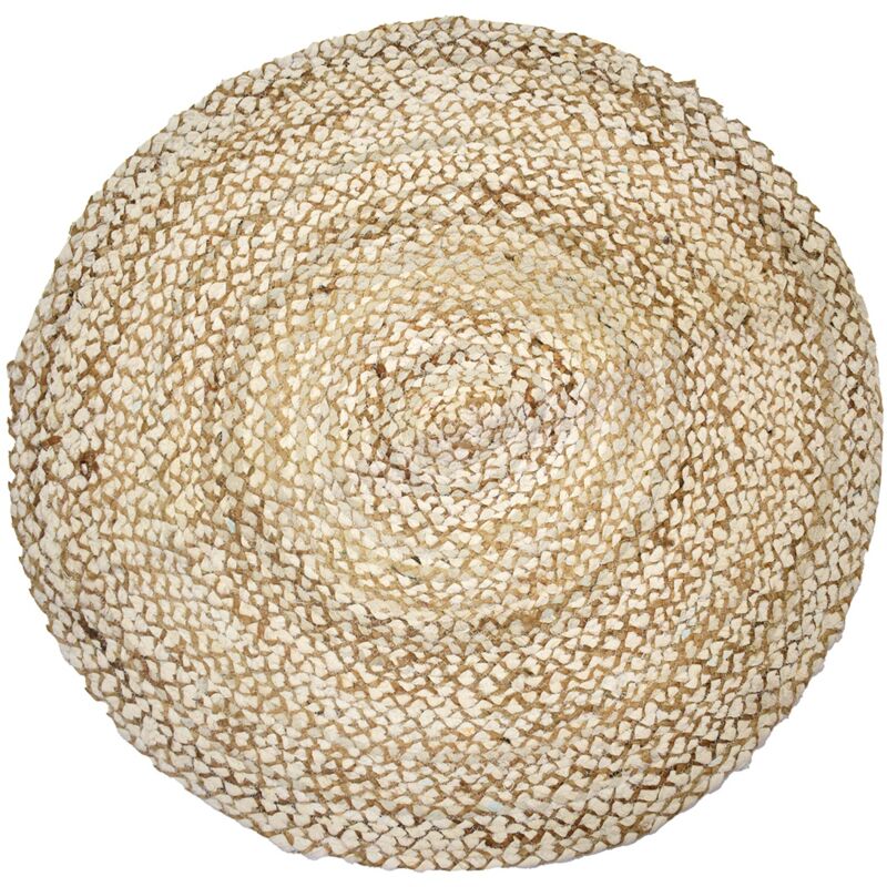foto del prodotto signes grimalt - tappeto rotondo in iuta decorazione rustica e boho - 90 cm