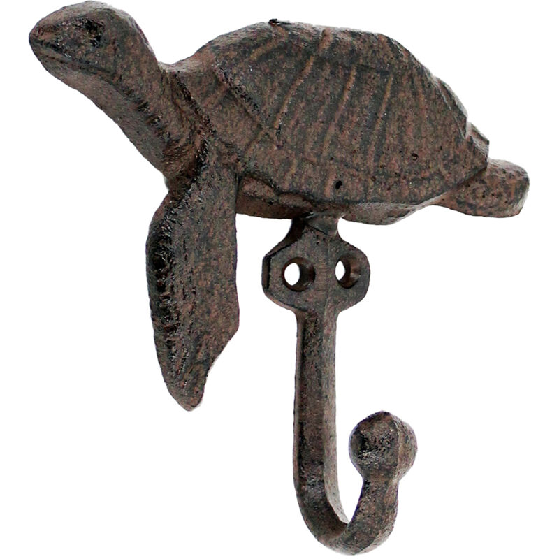foto del prodotto signes grimalt turtle hanger appendiabiti vintage grigio con 1 pomello 12x13x4 cm