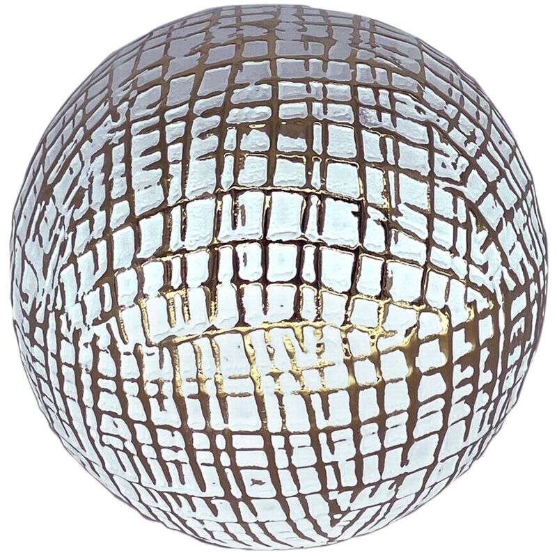 foto del prodotto signes grimalt vasi a sfera decorativi e supporto palla di decorazione bianca rotonda 9x10x10cm