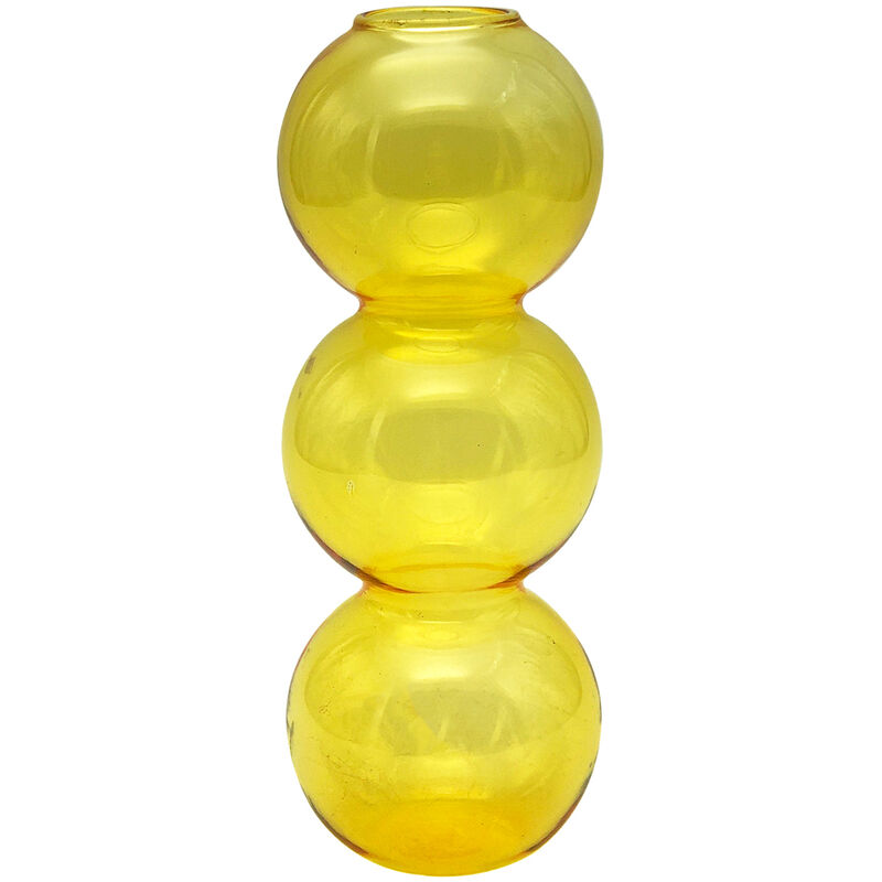 foto del prodotto signes grimalt vasi e supporto del vaso cristallino vasi giallo 17x6x6cm