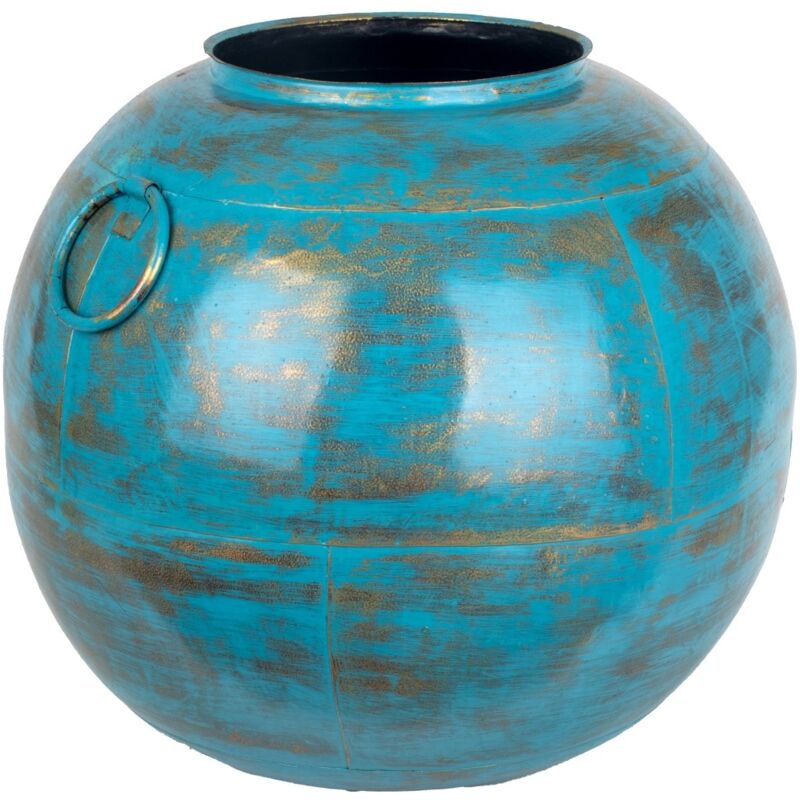 foto del prodotto signes grimalt vaso etnico blu decorativo per casa e ufficio dal design unico ed elegante