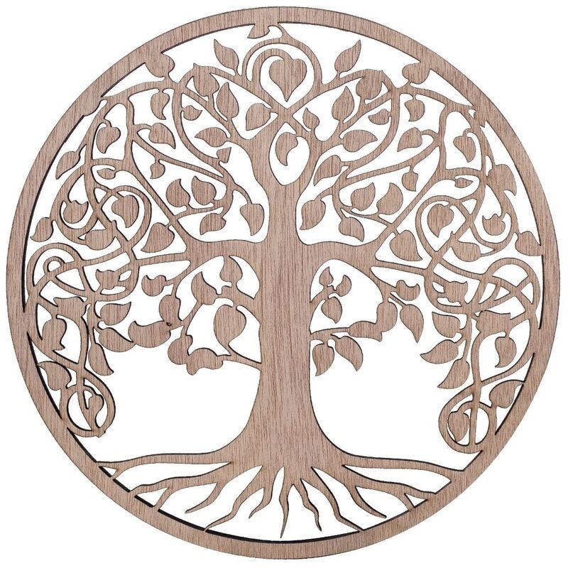 foto del prodotto signes grimalt wall adorno ciondolo life tree tipant dorado legno piatti 1x30x30cm 25732