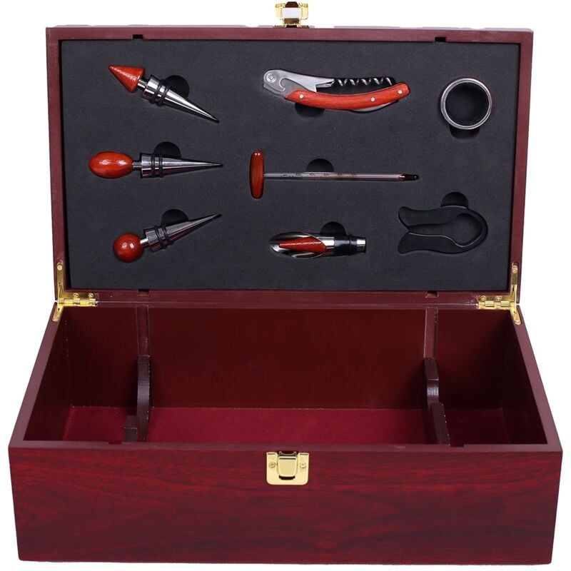foto del prodotto signes grimalt wine box per due bottiglie apre stivaletti brown 12x36x21cm