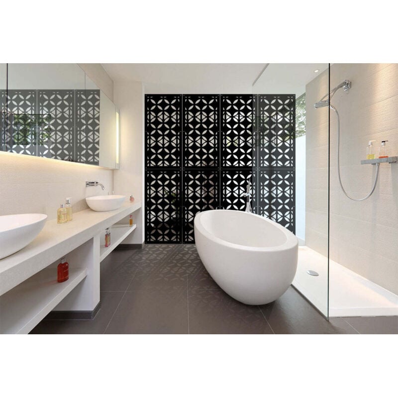 foto del prodotto signorbit - alien - pannello in pvc traforato - parasole - colore: nero - misura: 50x150 cm