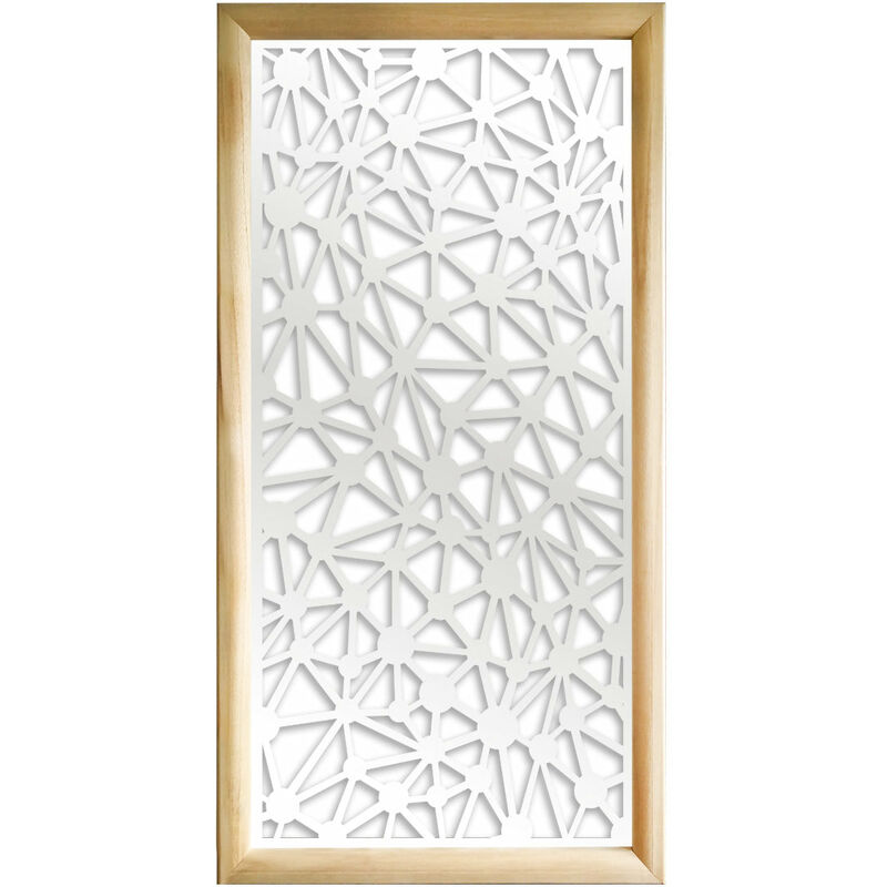 foto del prodotto signorbit atom moduli decorativi in legno e pvc colore bianco misura 47x94 cm