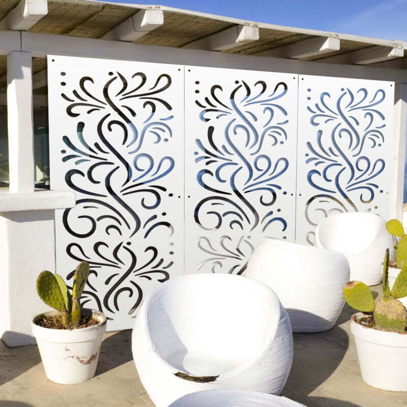 foto del prodotto signorbit blow pannello in pvc traforato parasole colore bianco misura 50x150 cm