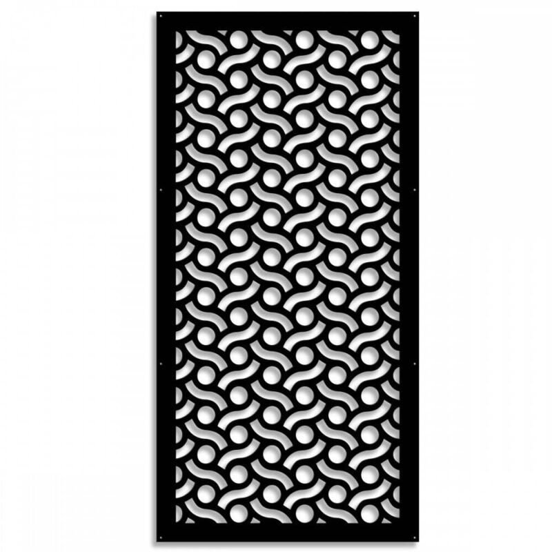 foto del prodotto signorbit bodies pannello in pvc traforato parasole colore nero misura 73x148 cm