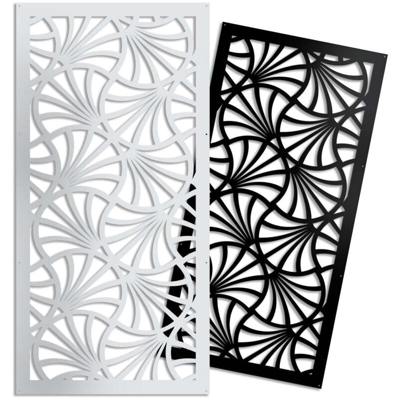 foto del prodotto signorbit campane pannello in pvc traforato parasole colore bianco misura 47x94 cm