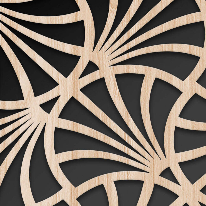 foto del prodotto signorbit campane quadro arredo lasercut composito legno e pvc misura 40x40 cm