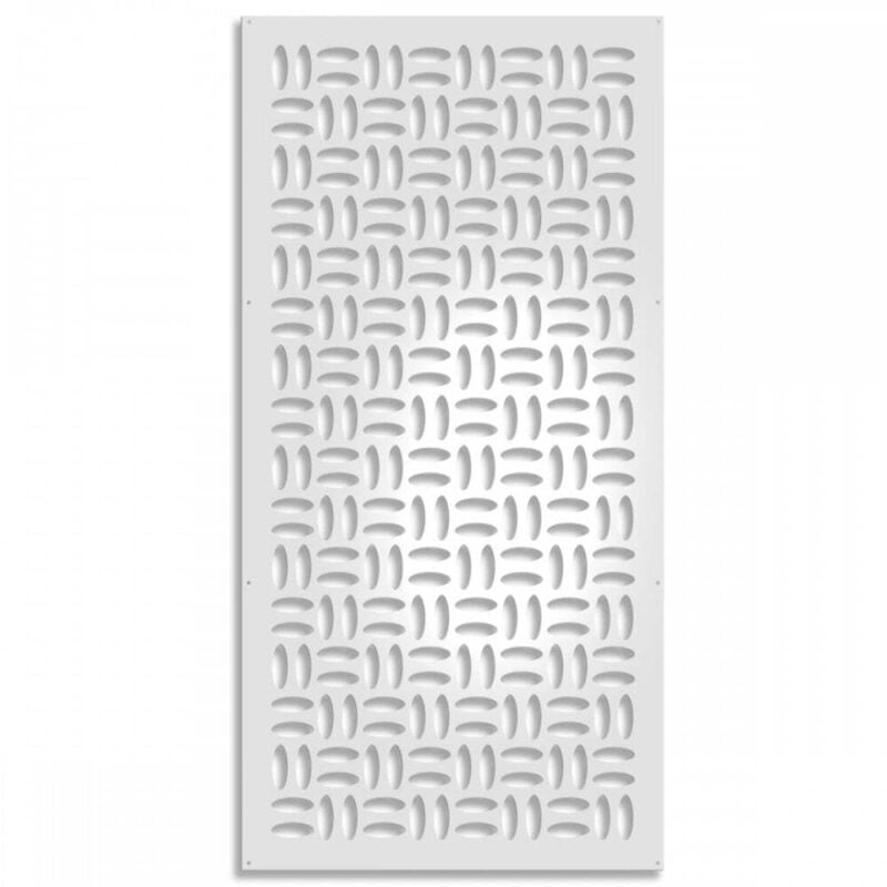 foto del prodotto signorbit chips pannello in pvc traforato parasole colore bianco misura 47x94 cm