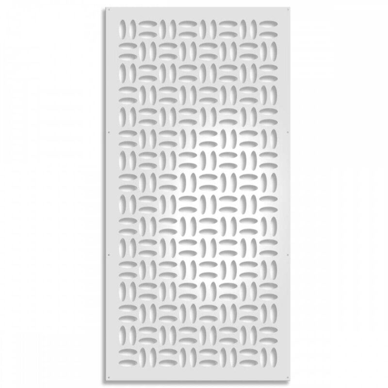 foto del prodotto signorbit chips pannello in pvc traforato parasole misura 73x148 cm colore bianco