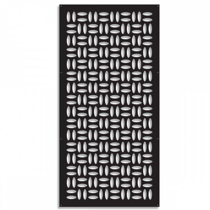 foto del prodotto signorbit chips pannello in pvc traforato parasole misura 73x148 cm colore nero