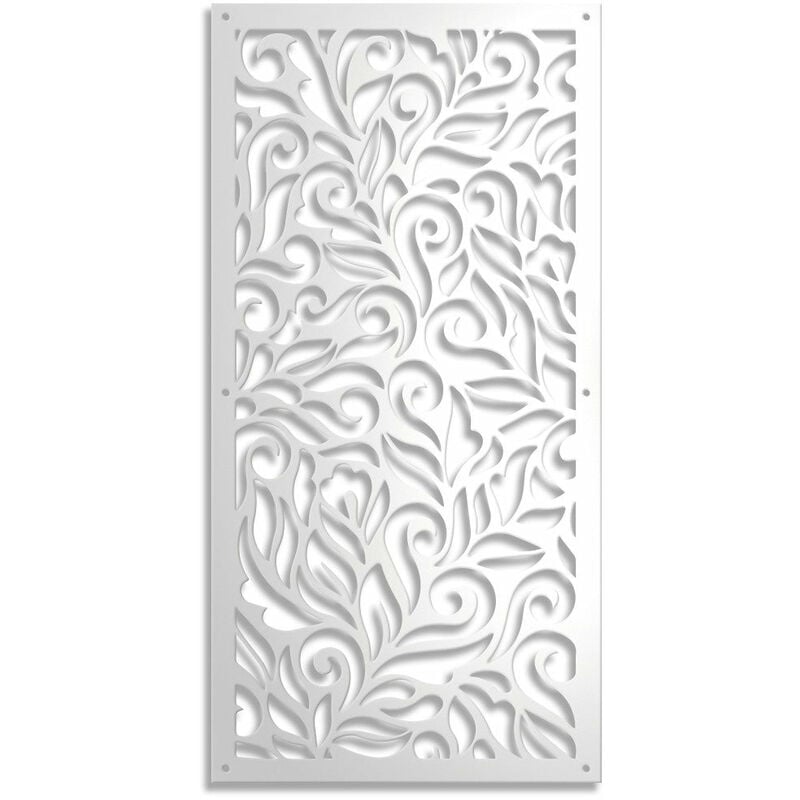 foto del prodotto signorbit decor pannello in pvc traforato spessore 10mm colore bianco misura 47x94 cm