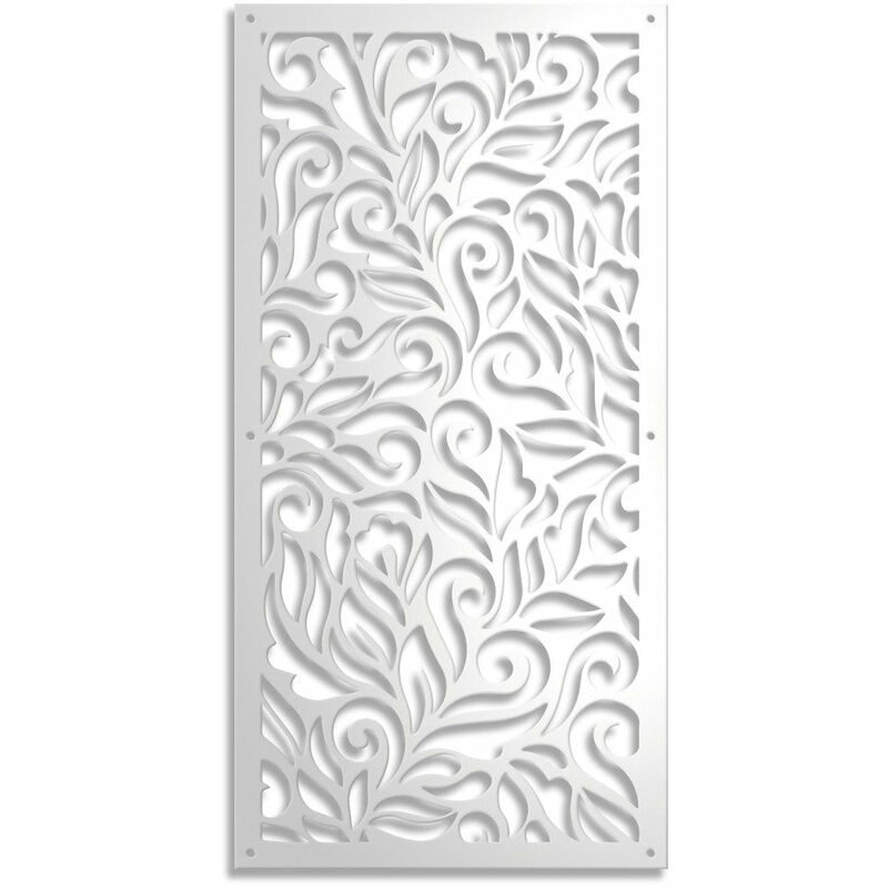 foto del prodotto signorbit decor pannello in pvc traforato spessore 10mm colore bianco misura 98x198 cm