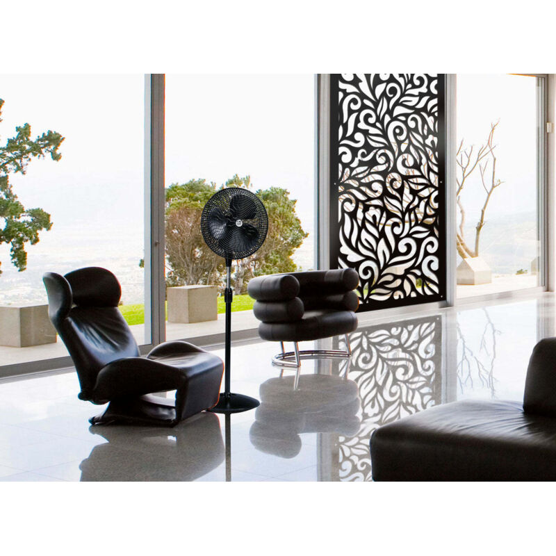 foto del prodotto signorbit decor pannello in pvc traforato spessore 10mm colore nero misura 73x148 cm