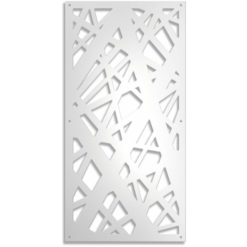 foto del prodotto signorbit diagonal large pannello traforato in pvc 10mm spessore colore bianco misura 73x148 cm