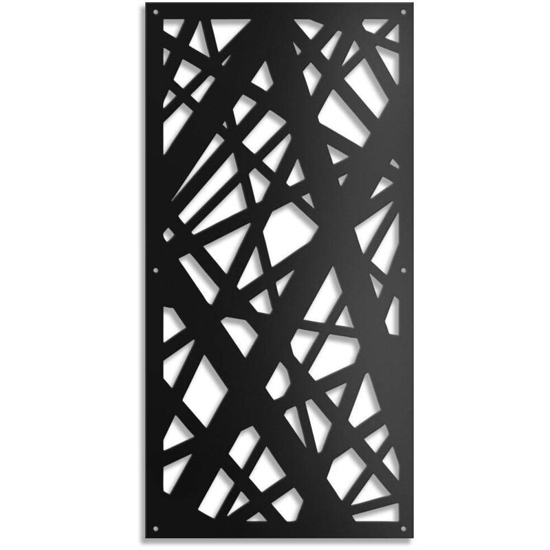 foto del prodotto signorbit diagonal large pannello traforato in pvc 10mm spessore colore nero misura 73x148 cm