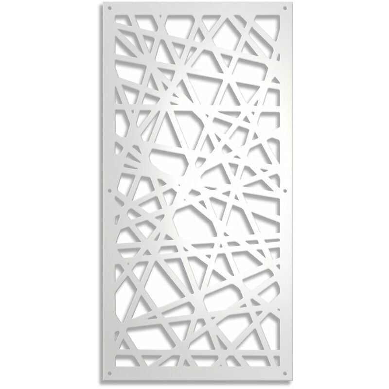 foto del prodotto signorbit diagonal small pannello traforato in pvc 10mm spessore misura 73x148 cm colore bianco