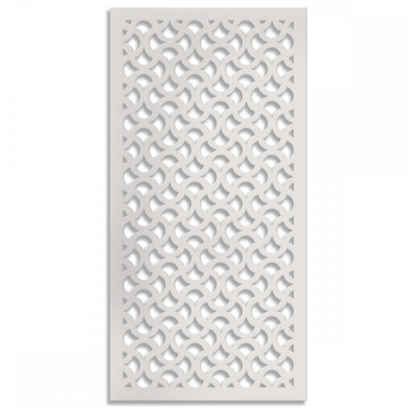 foto del prodotto signorbit drops pannello in pvc traforato parasole misura 47x94 cm colore bianco