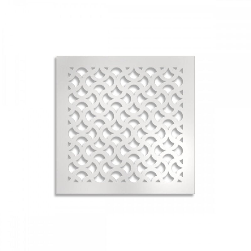 foto del prodotto signorbit drops pannello in pvc traforato parasole misura 48x48 cm colore bianco