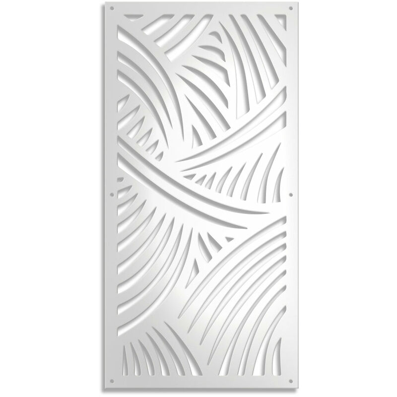 foto del prodotto signorbit fasce pannello in pvc traforato parasole misura 47x94 cm colore bianco