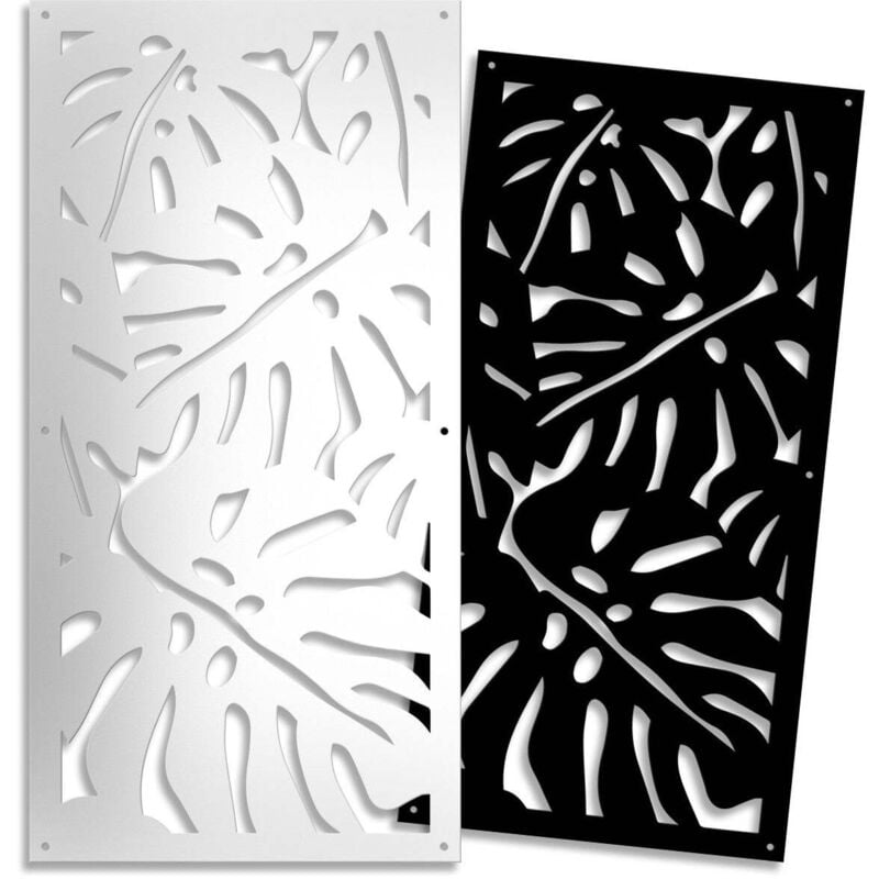 foto del prodotto signorbit filodendro pannello parasole in pvc traforato spessore 10mm misura 47x94 cm colore nero
