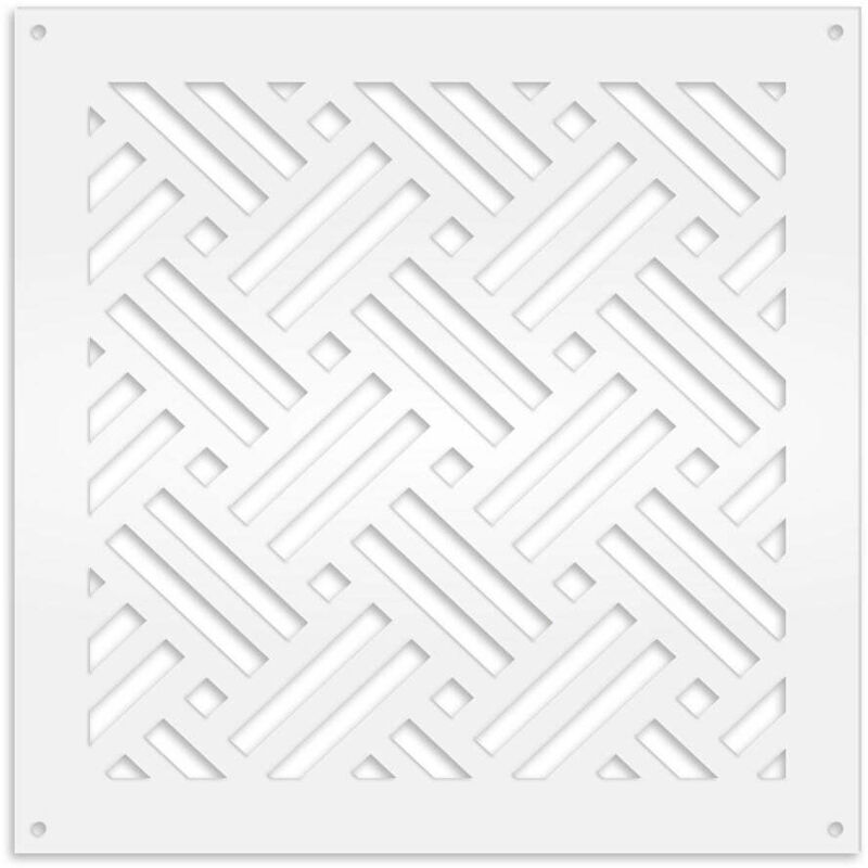 foto del prodotto signorbit - filotto - pannello in pvc traforato - parasole - colore: bianco - misura: 48x48 cm