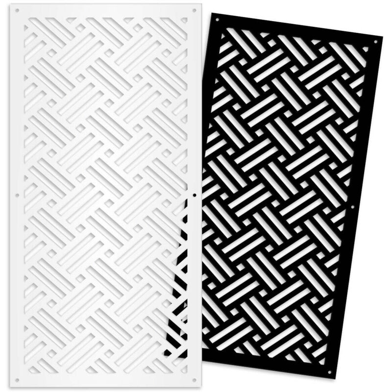 foto del prodotto signorbit - filotto - pannello in pvc traforato - parasole - misura: 73x148 cm - colore: nero