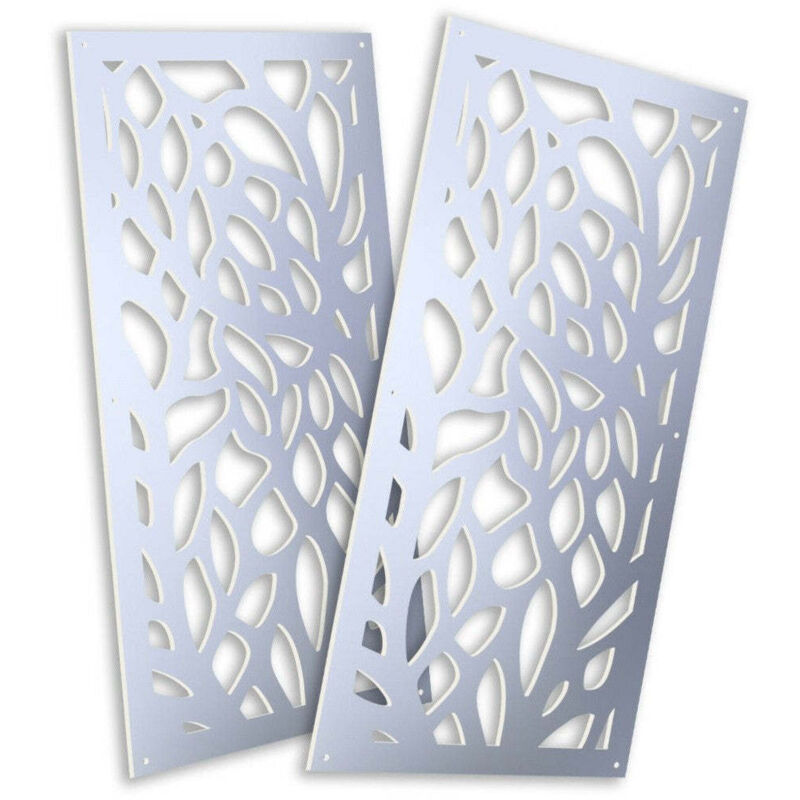foto del prodotto signorbit foglie pannello pvc traforato spessore 1cm parasole colore bianco misura 73x148 cm