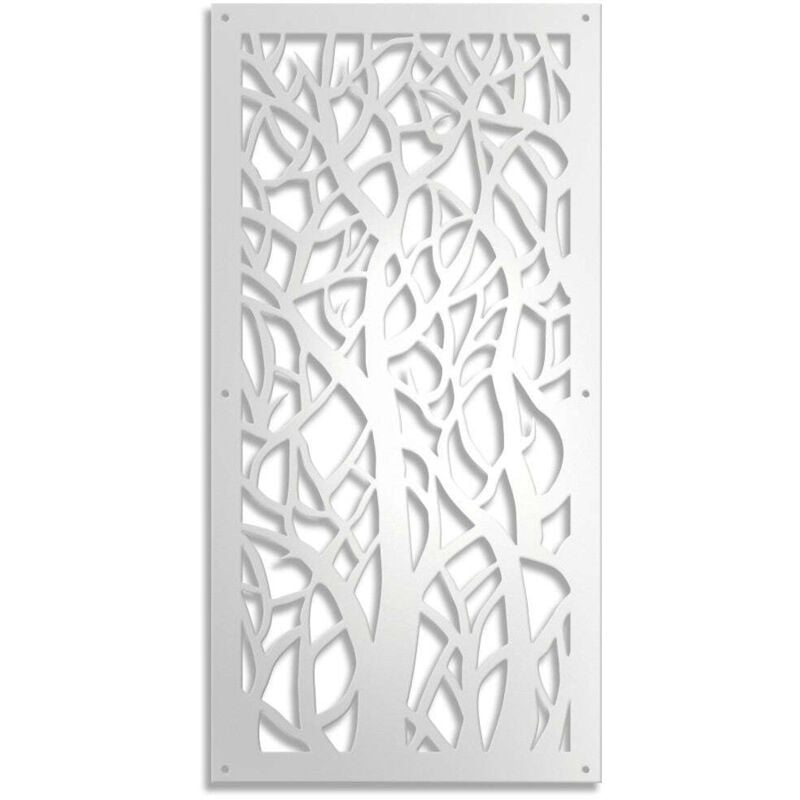 foto del prodotto signorbit foresta pannello in pvc traforato parasole spessore 1cm colore bianco misura 73x148 cm