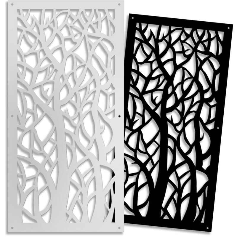 foto del prodotto signorbit foresta pannello in pvc traforato parasole spessore 1cm misura 73x148 cm colore nero