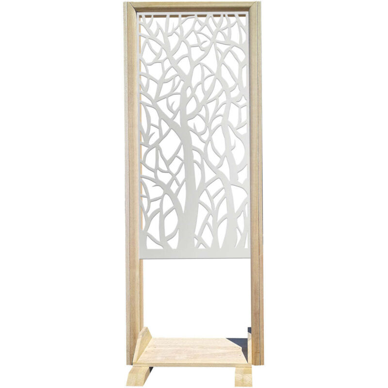 foto del prodotto signorbit foresta separ paravento modulabile 70x190cm in legno e pvc colore bianco
