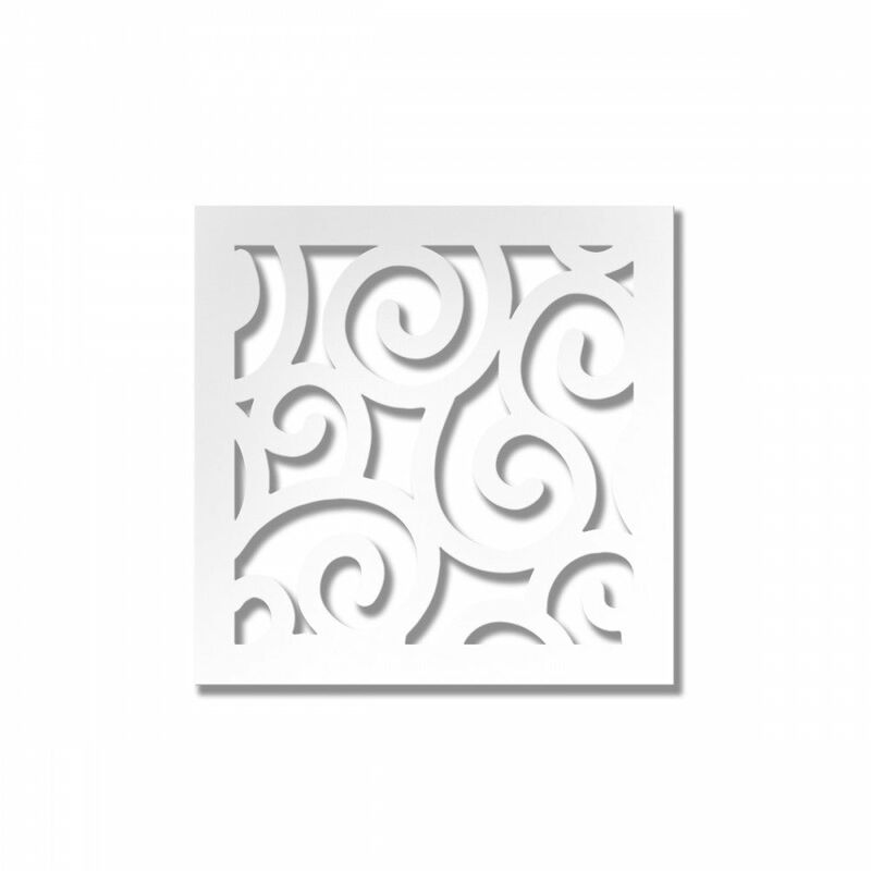 foto del prodotto signorbit ghirigori pannello in pvc traforato 10mm di spessore colore bianco misura 48x48 cm