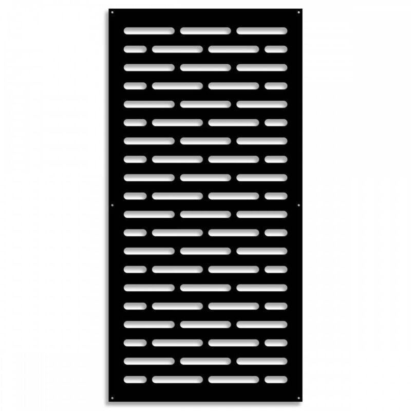 foto del prodotto signorbit - hot dog - pannello in pvc traforato - parasole - colore: nero - misura: 50x150 cm