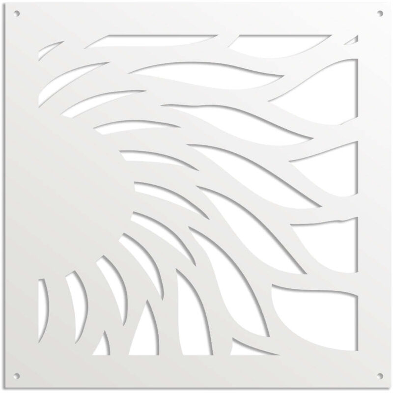 foto del prodotto signorbit hot sun pannello in pvc traforato parasole misura 48x48 cm colore bianco
