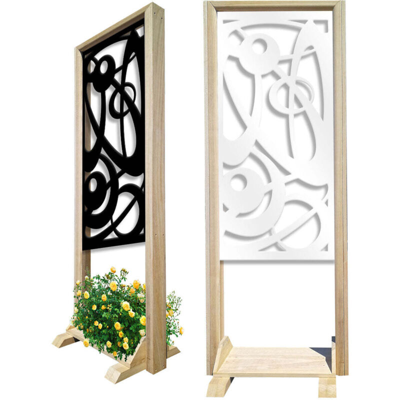 foto del prodotto signorbit interstellar separ paravento modulabile 70x190cm in legno e pvc colore bianco
