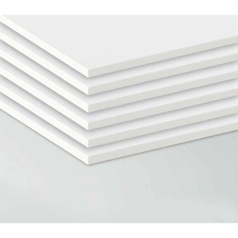 foto del prodotto signorbit kit da 6 pezzi pannelli in forex spessore 10 mm misura 40x30 cm colore bianco