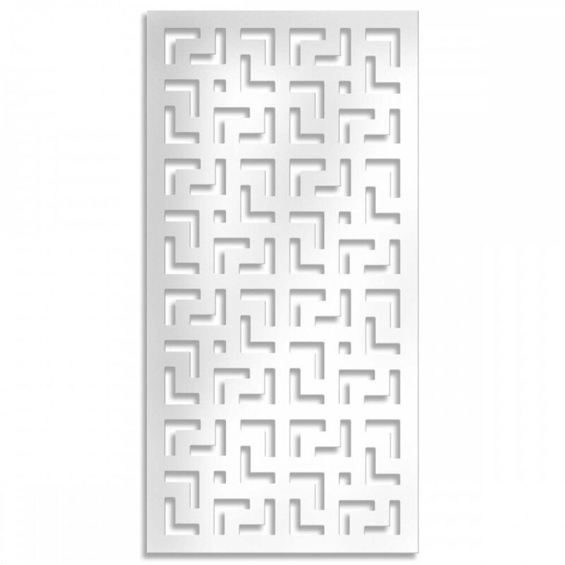 foto del prodotto signorbit labyrinth l pannello in pvc traforato parasole colore bianco misura 50x150 cm